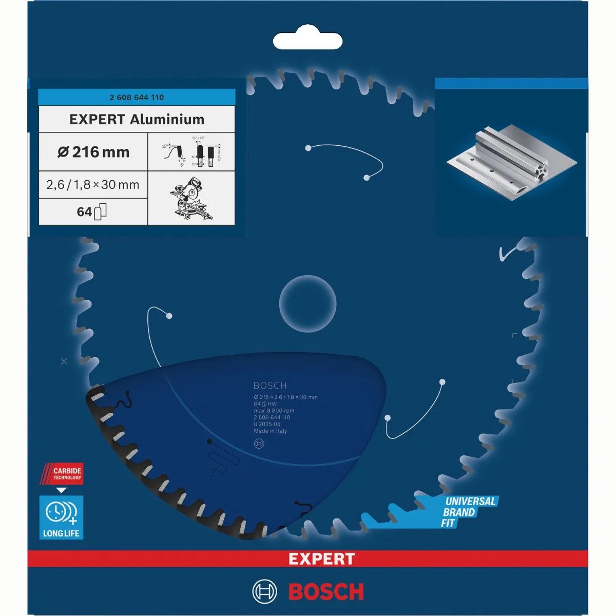 Bosch Expert for Aluminium Cirkelzaagblad 216mm