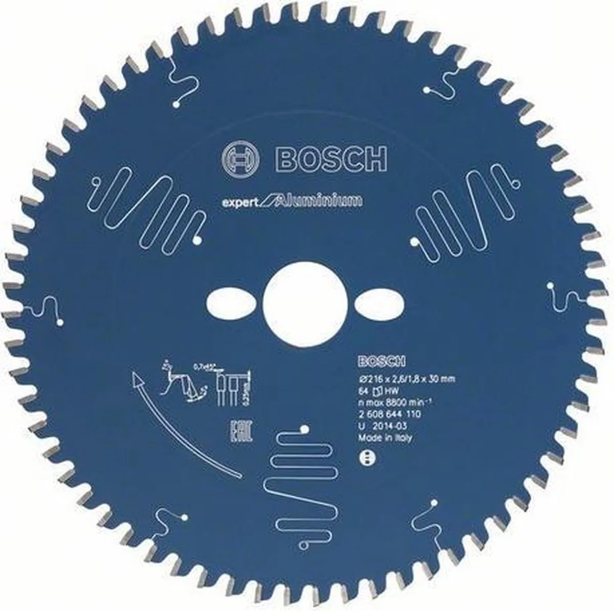 Bosch Expert for Aluminium Cirkelzaagblad 216mm - 80 Tanden