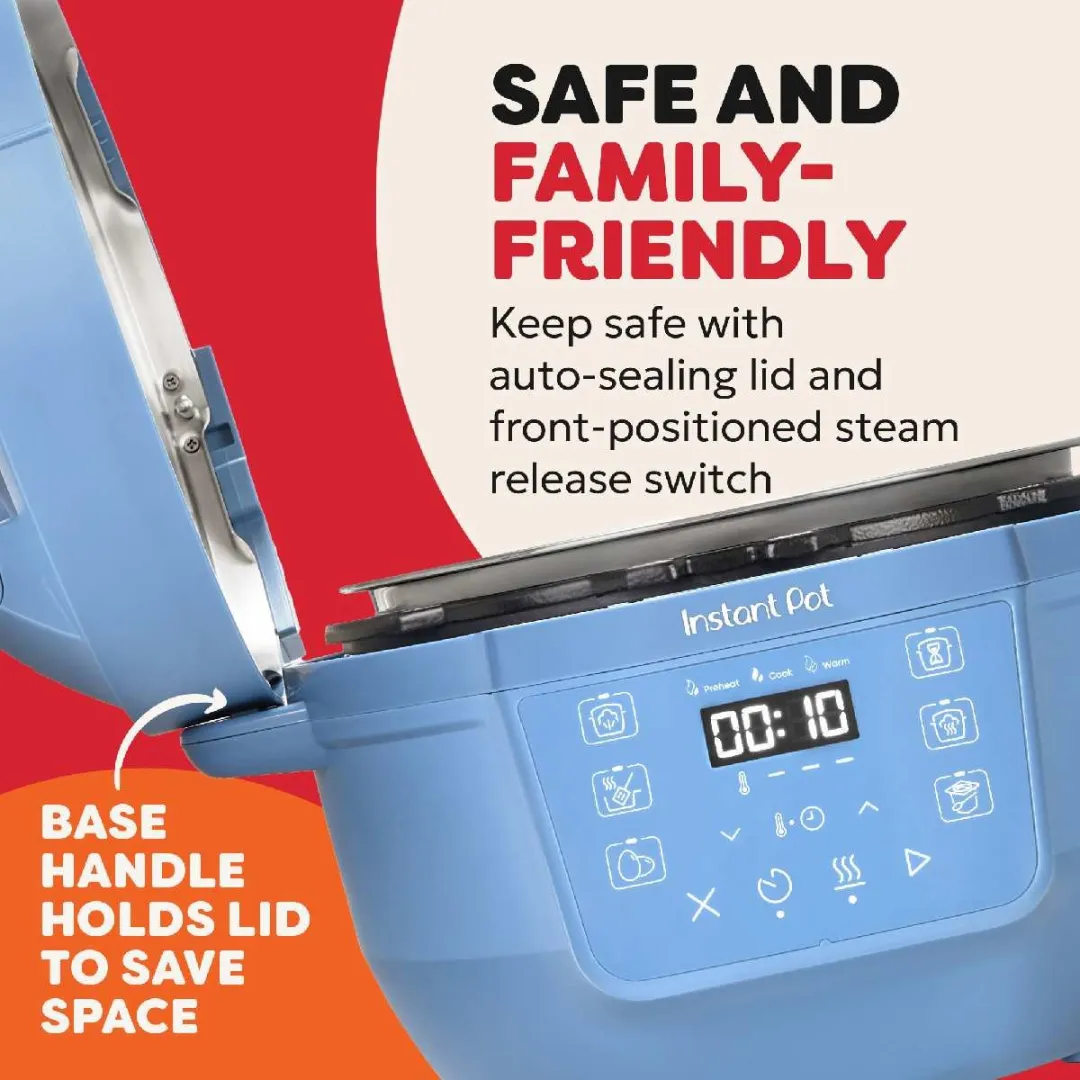 Instant Pot Classic Mini 3.8L Multicooker - 7-in-1 - 800W - Daydream Blauw