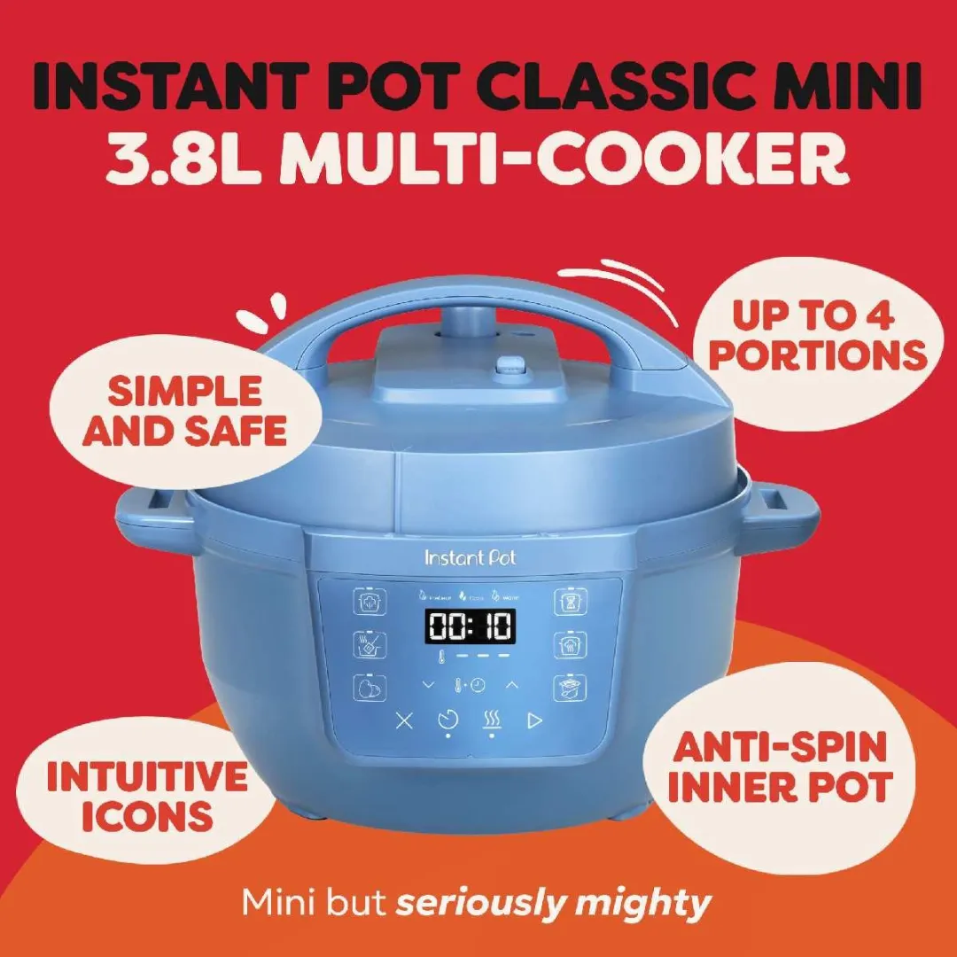 Instant Pot Classic Mini 3.8L Multicooker - 7-in-1 - 800W - Daydream Blauw - afbeelding 6 van 6