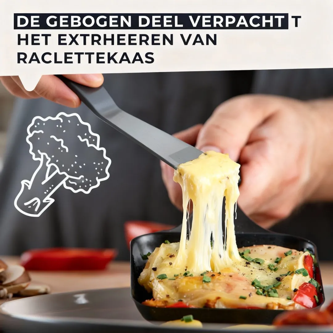 Fackelmann 25286 Raclettespatels Set - 4 Stuks - 16cm - Grijs - afbeelding 6 van 6