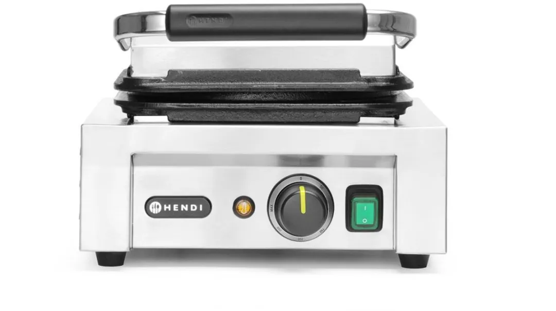 HENDI Hartvormige Wafelmaker 2200W - 2 Platen - RVS
