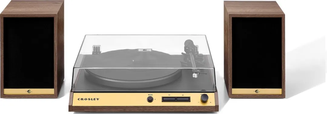 Crosley C72A-WA4 Platenspeler met speakers - Walnoot