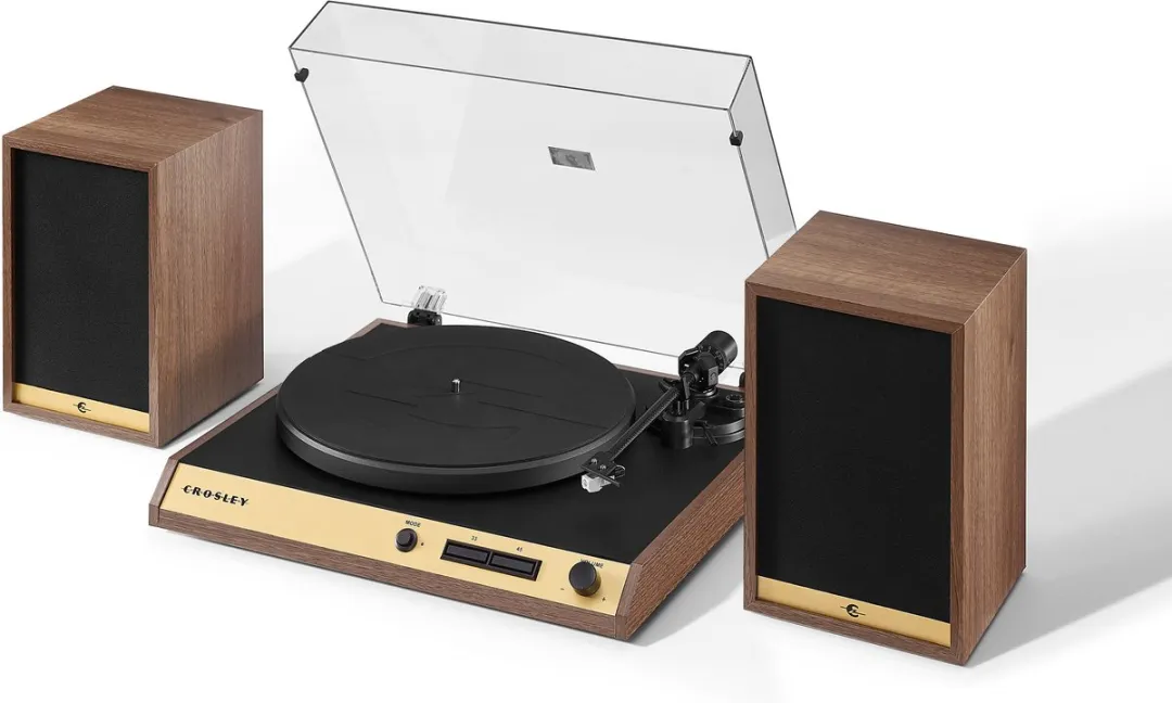 Crosley C72A-WA4 Platenspeler met speakers - Walnoot