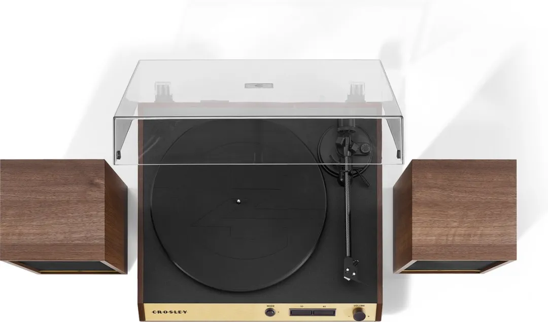 Crosley C72A-WA4 Platenspeler met speakers - Walnoot