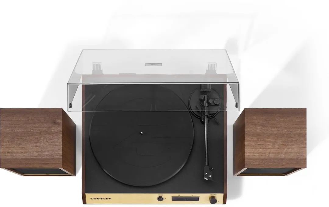 Crosley C72A-WA4 Platenspeler met speakers - Walnoot - afbeelding 6 van 6
