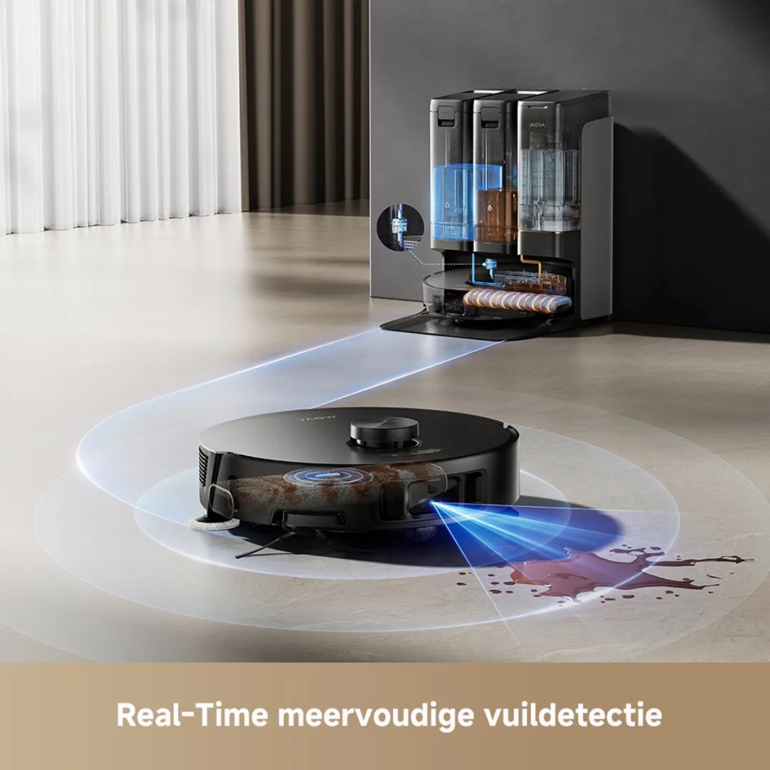 Mova Z50 Ultra Robotstofzuiger 19.000 Pa - Transparent