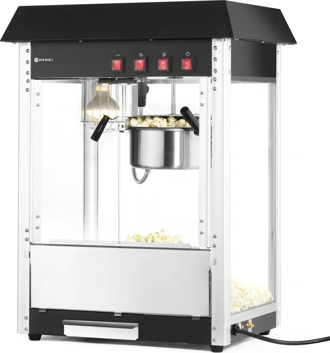 HENDI Popcornmachine 282762 - 1500W - Zwart