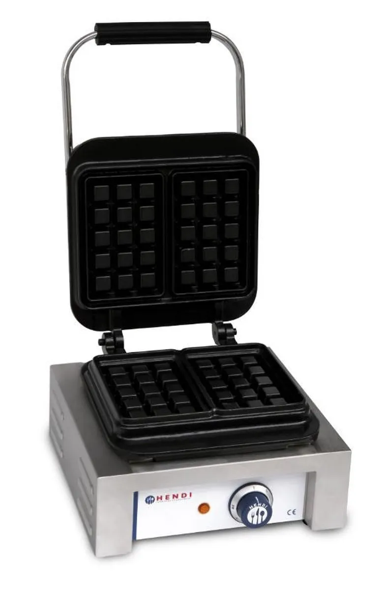 HENDI Wafelmaker Brussels 2200W - Geëmailleerd gietijzer - 2 wafels