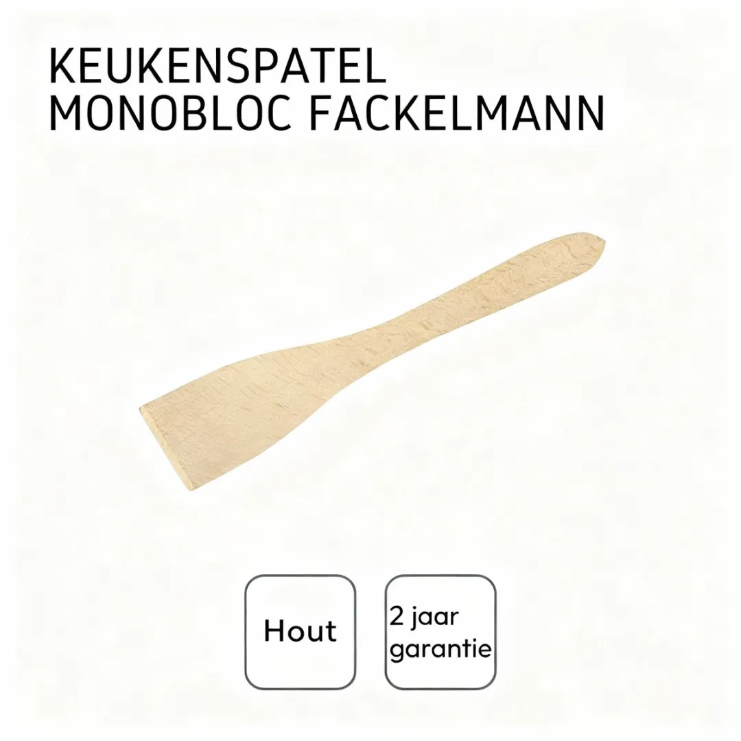 Fackelmann 86511 Gebogen Houten Spatel 30cm - Drankje