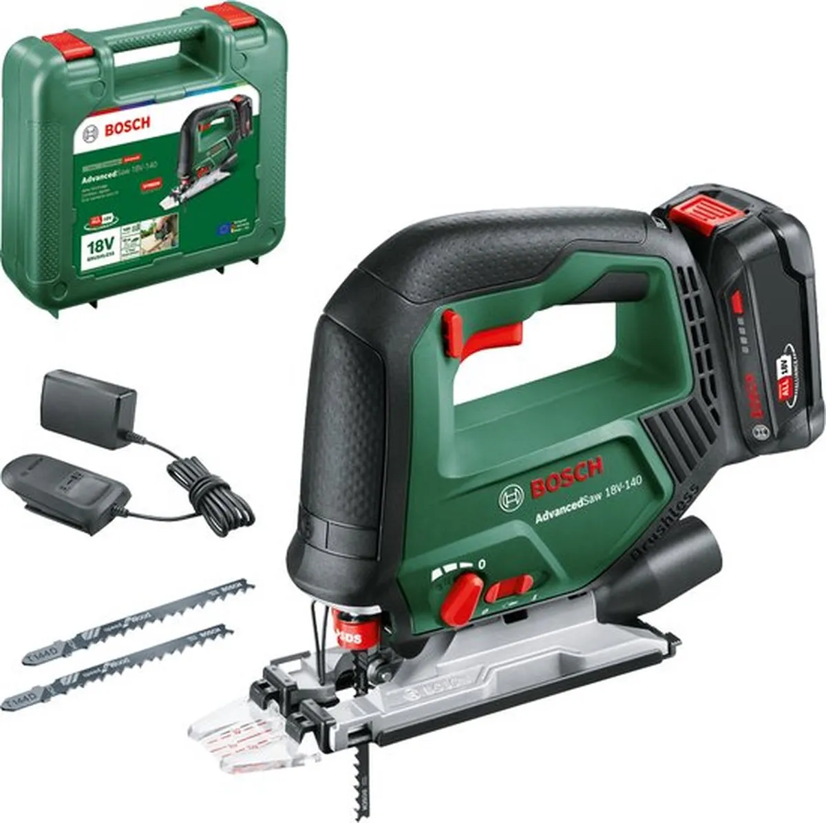Bosch AdvancedSaw 18V-140 Accudecoupeerzaag - 3 Zaagbladen T144D