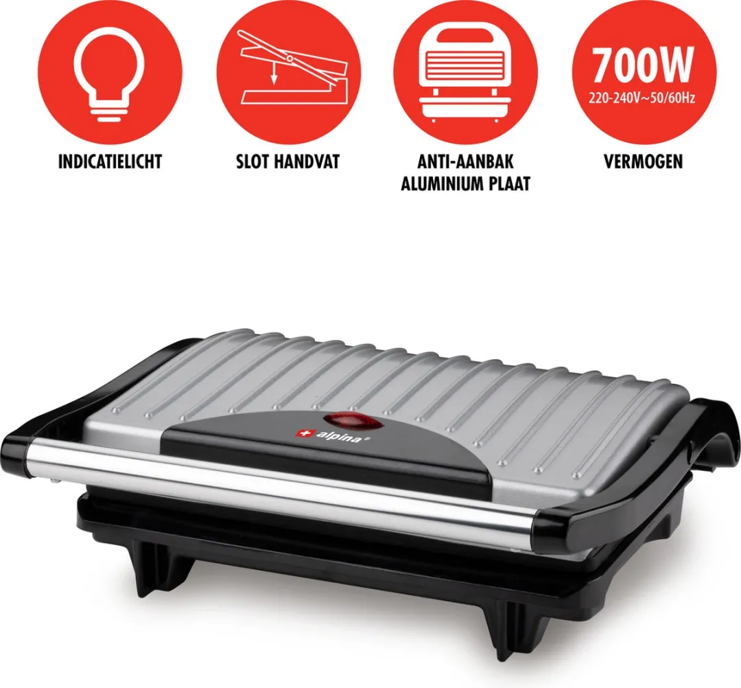 Alpina Contactgrill SW-100G 700W - 2 Platen