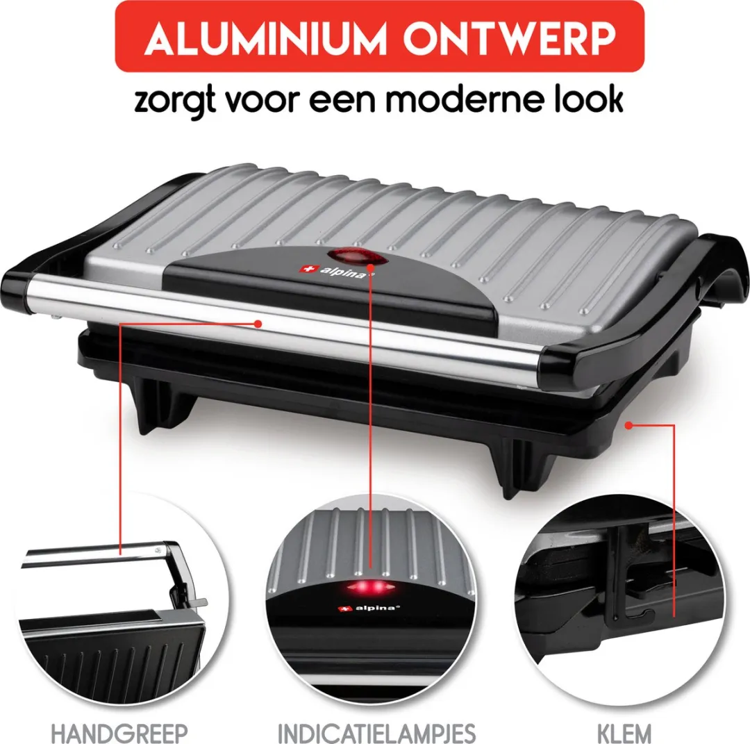 Alpina Contactgrill SW-100G 700W - 2 Platen