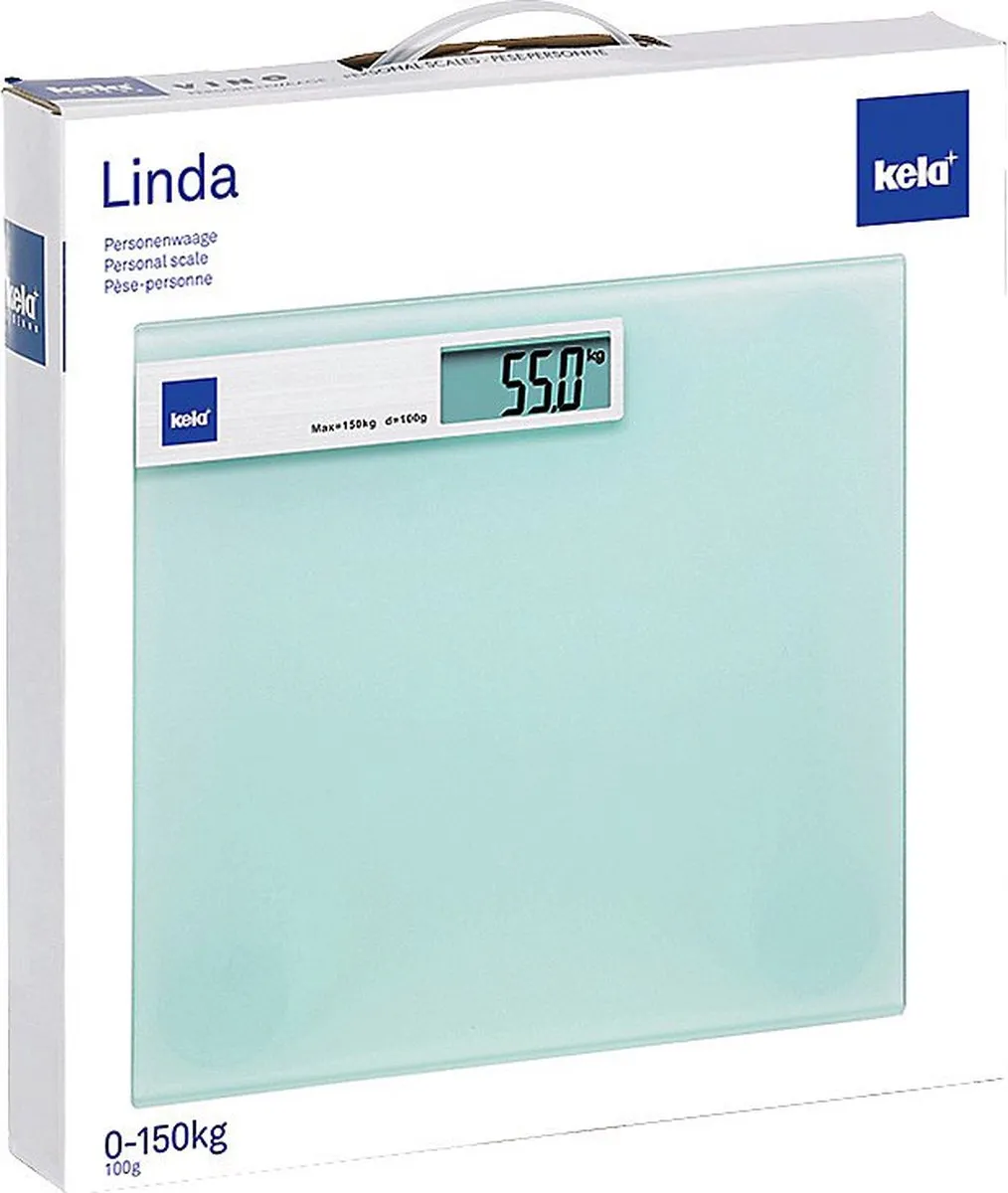 Kela Linda Weegschaal Glas - 30x30cm - Transparant