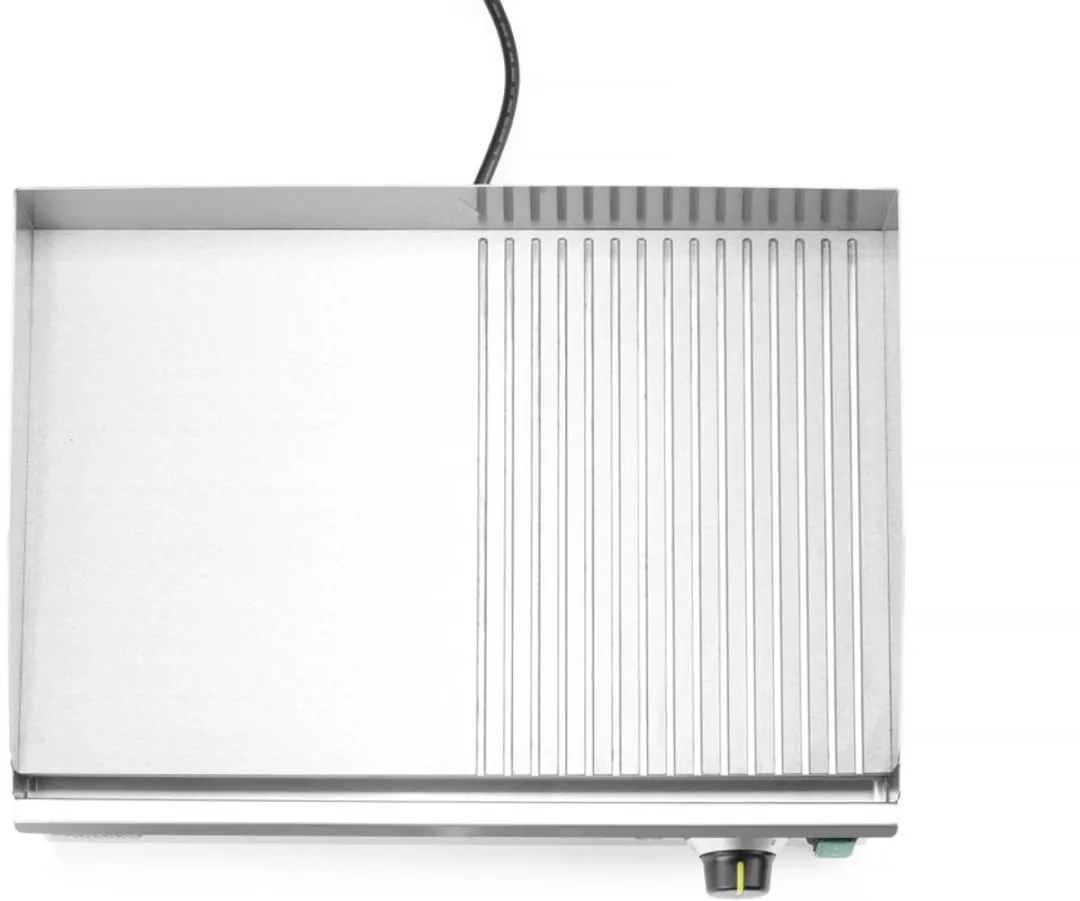 HENDI Kitchen Line Bakplaat Half Geribbeld 527x404mm - 2400W