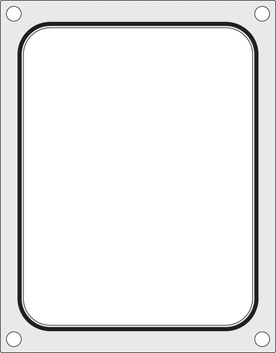 HENDI Traysealer 227x178mm - Polijst Aluminium - Siliconen Afdichting