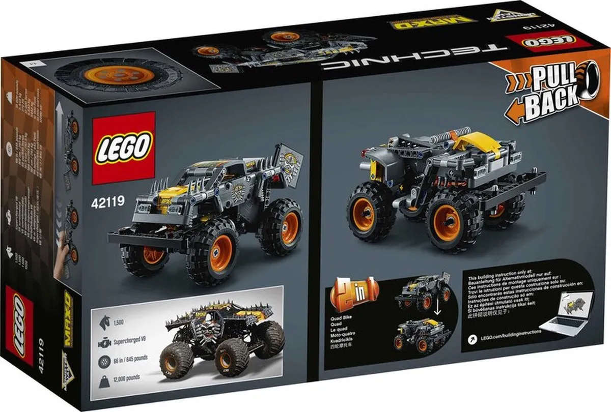 LEGO Technic Monster Jam Max D 42119 - 564 Stukken - afbeelding 3 van 6