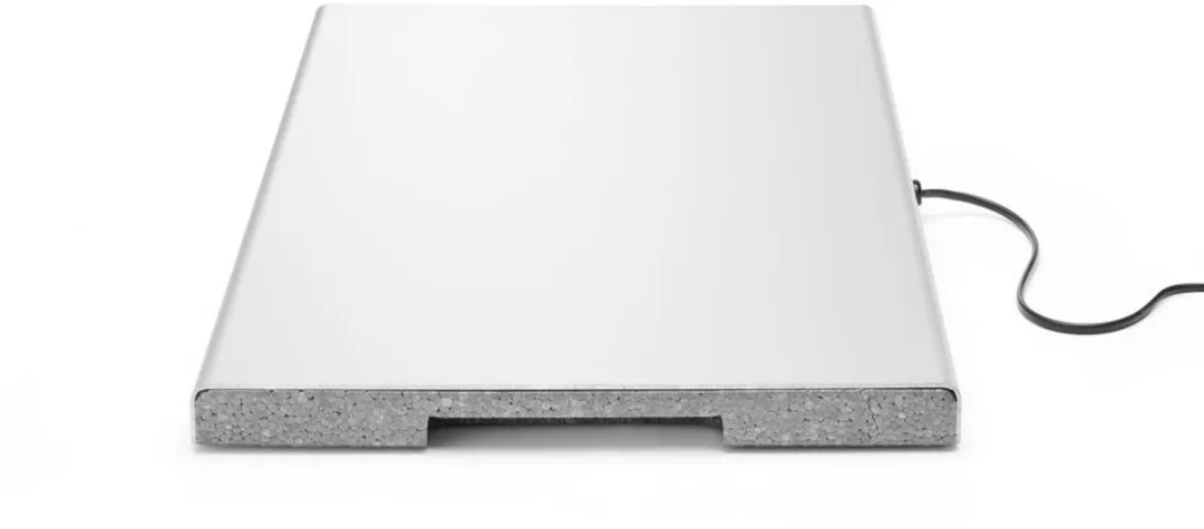 Hendi Warmhoudplaat Aluminium - 190W - 530x325x45mm - Zilver