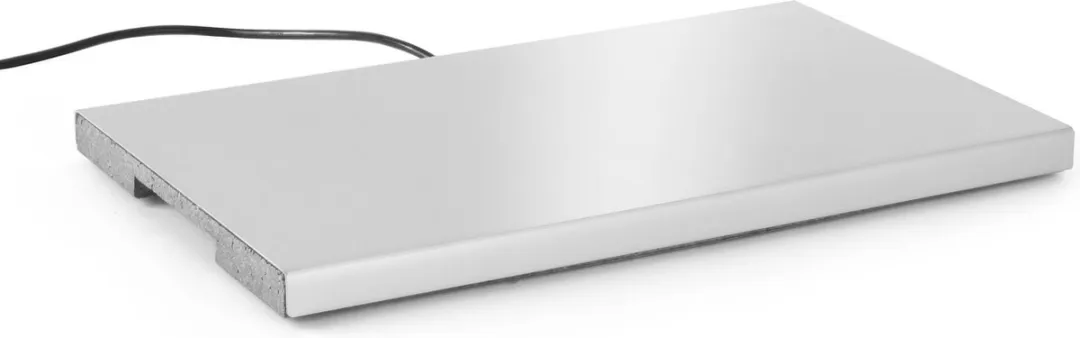 Hendi Warmhoudplaat Aluminium - 190W - 530x325x45mm - Zilver