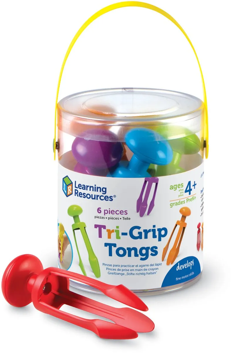 Learning Resources Tri-Grip Tongs Set 6 Stuks