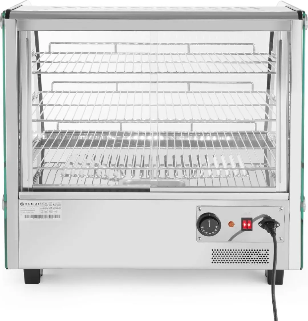 HENDI Warmhoudvitrine 120L - 1100W - 685x575x680mm - RVS
