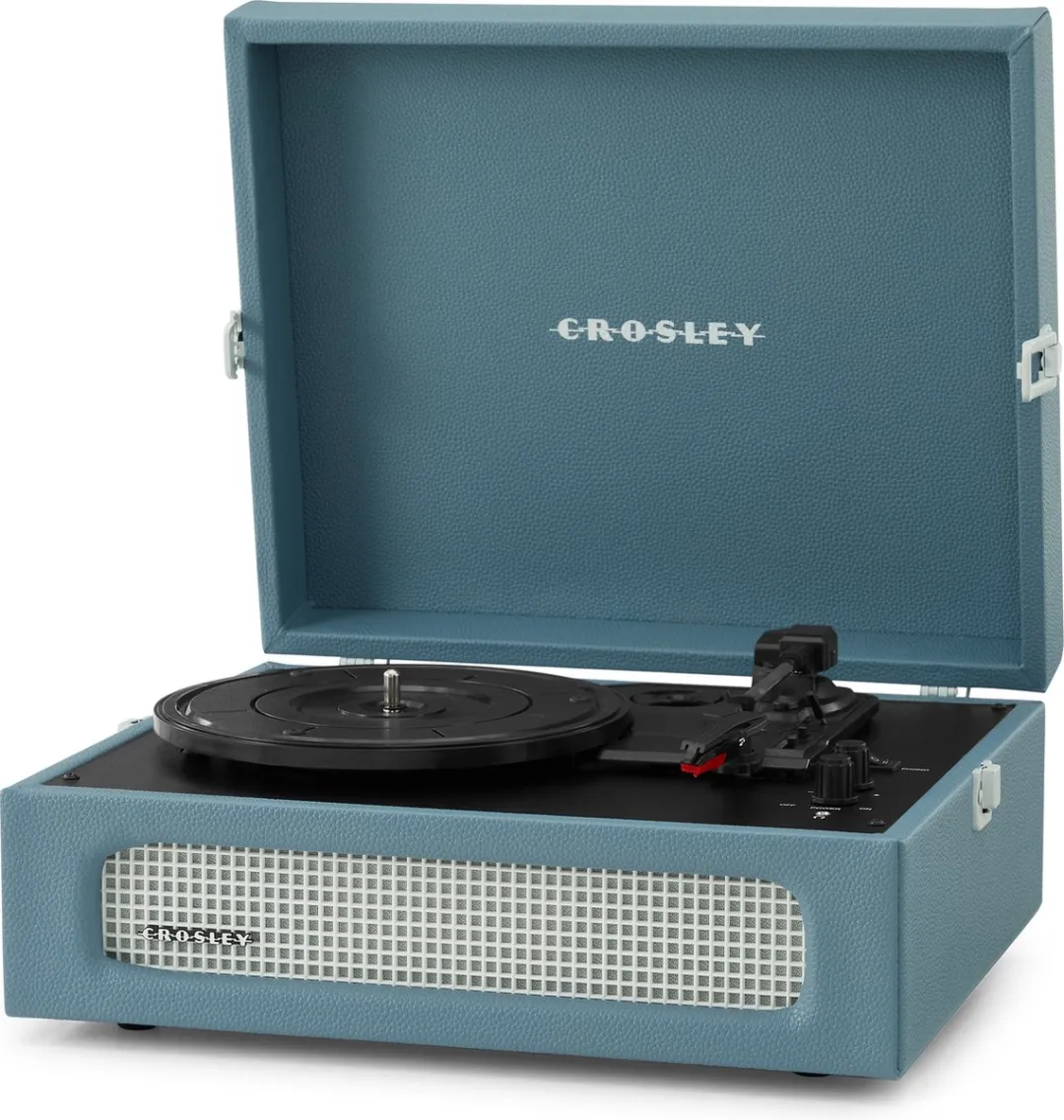 Crosley Voyager Retro CR8017B-WB4 Platenspeler - Washed Blue