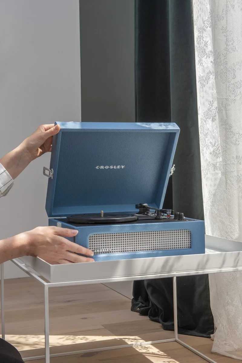 Crosley Voyager Retro CR8017B-WB4 Platenspeler - Washed Blue - afbeelding 6 van 6