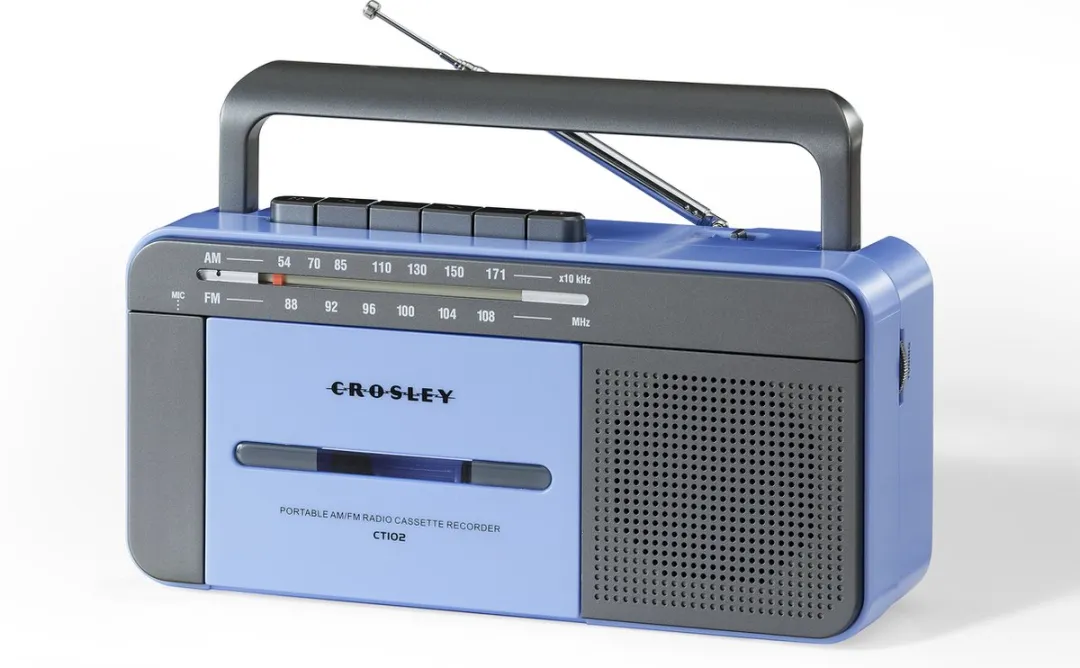 Crosley CT102A-BG4 Draagbare Cassette Player - Blauw/Grijs - afbeelding 6 van 6