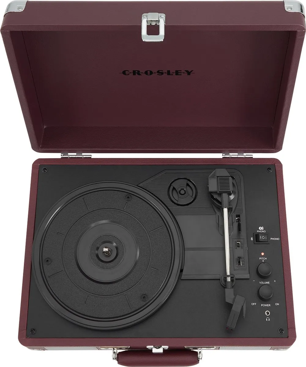 Crosley Cruiser Plus CR8005F-BU4 Draaitafel - Bordeaux
