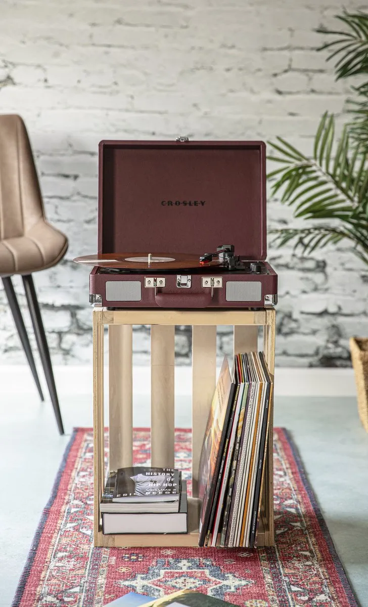 Crosley Cruiser Plus CR8005F-BU4 Draaitafel - Bordeaux - afbeelding 6 van 6