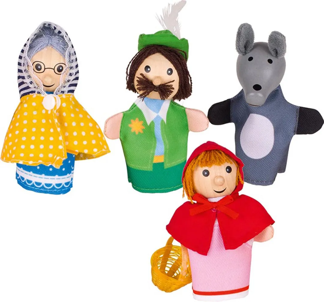 Goki Fingerpuppets Rode Roodkapje - Rood