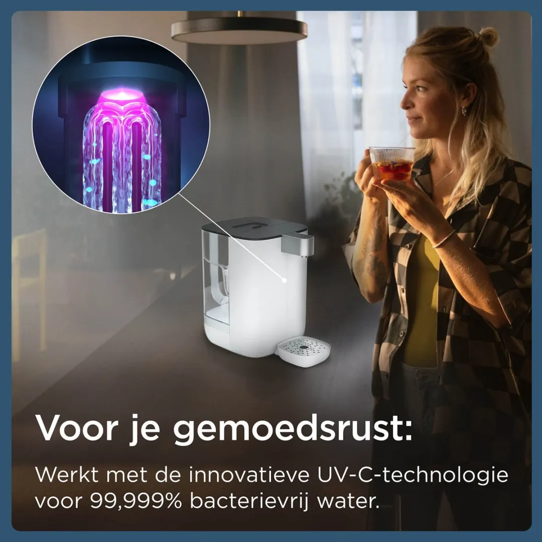 BRITA Cube UVC MXPro Waterdispenser & Theemachine 4L - Wit