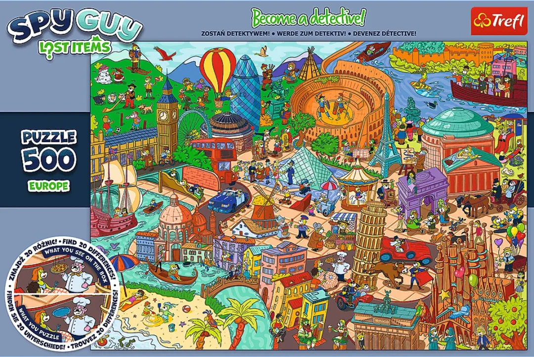 Trefl Spy Guy Lost Items Europe Legpuzzel 500 Stuks - Multicolor
