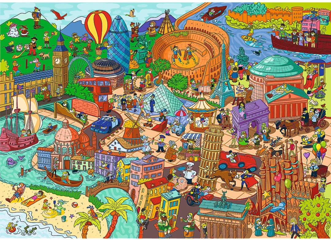 Trefl Spy Guy Lost Items Europe Legpuzzel 500 Stuks - Multicolor