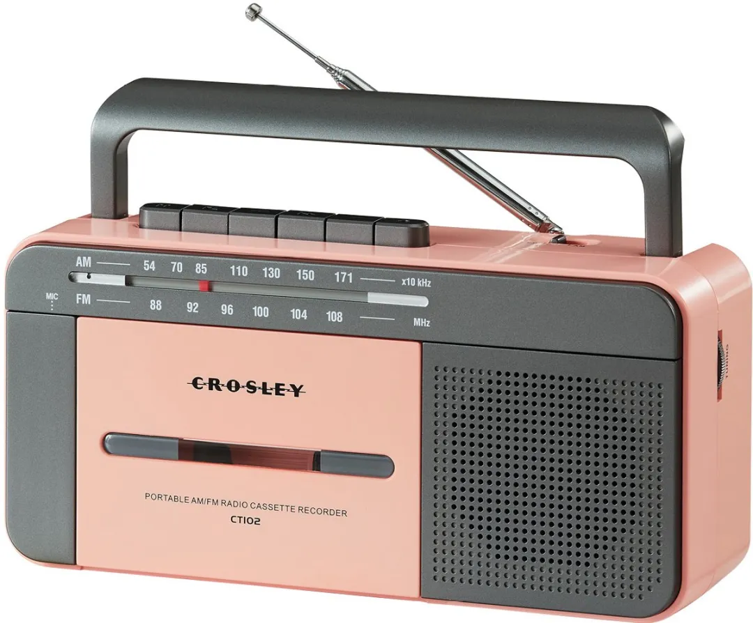 Crosley CT102A Cassettespeler - Rosé goud & grijs