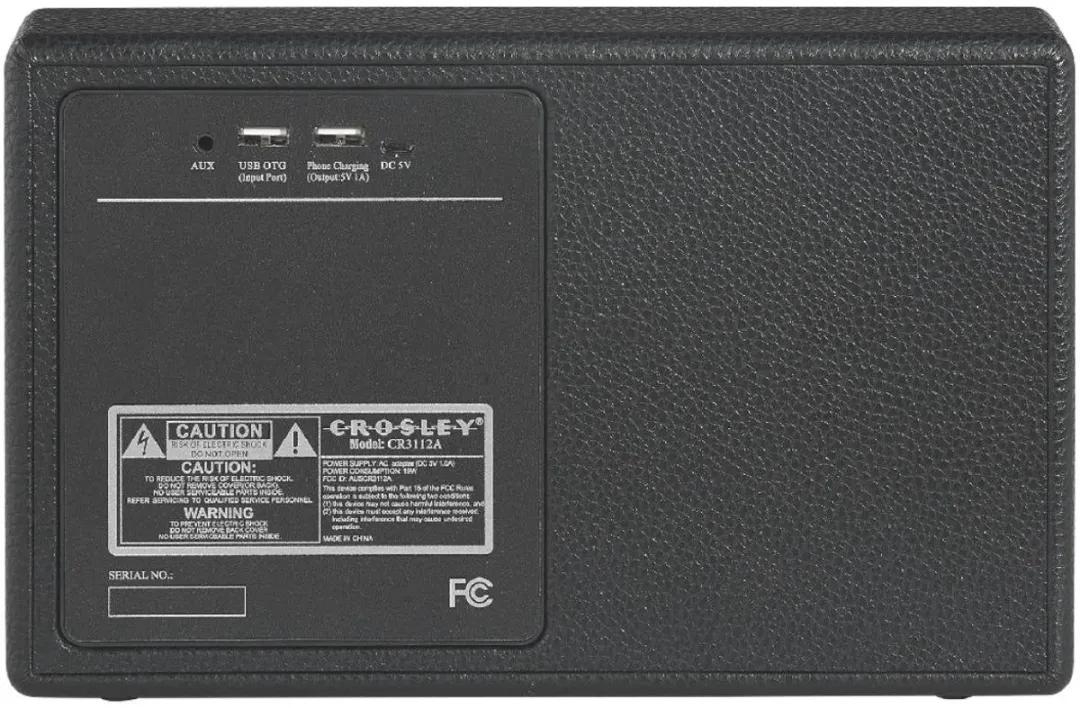 Crosley Montero CR3112A-BK4 Bluetooth Speaker - Zwart - afbeelding 6 van 6