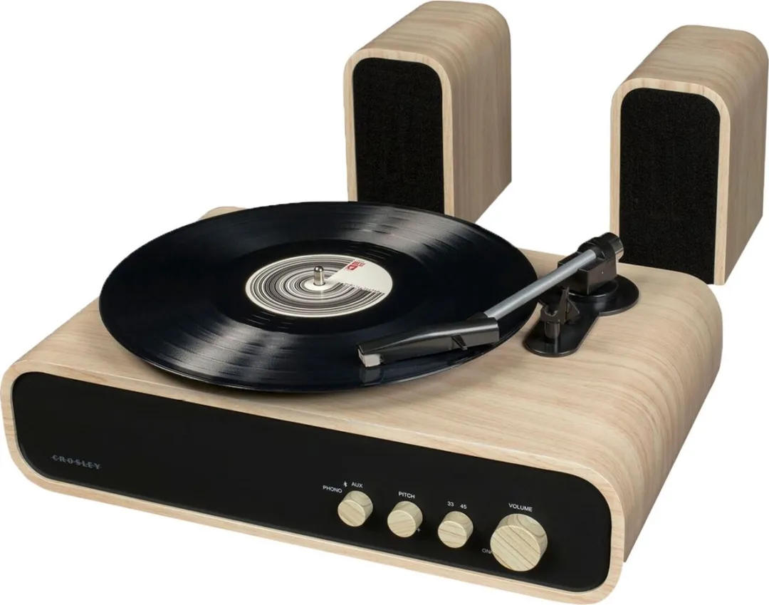 Crosley CR6035B-NA4 Platenspeler met speakers - Naturel