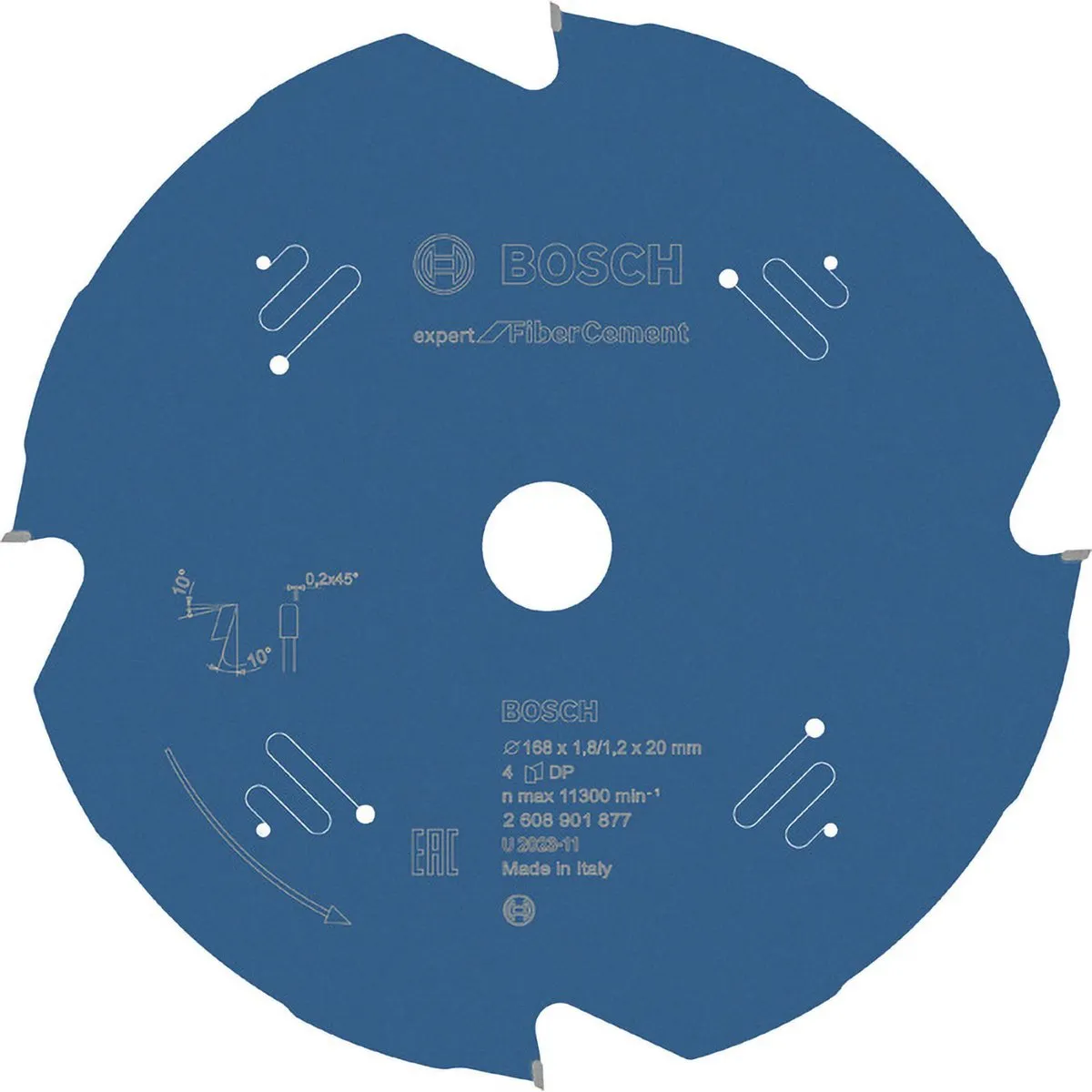 Bosch Expert Vezelcement Cirkelzaagblad 168x20x1,8/1,2mm