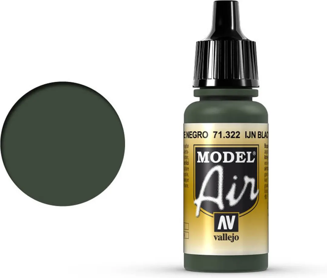 Vallejo Model Air IJN Black Green Acrylverf 17ml