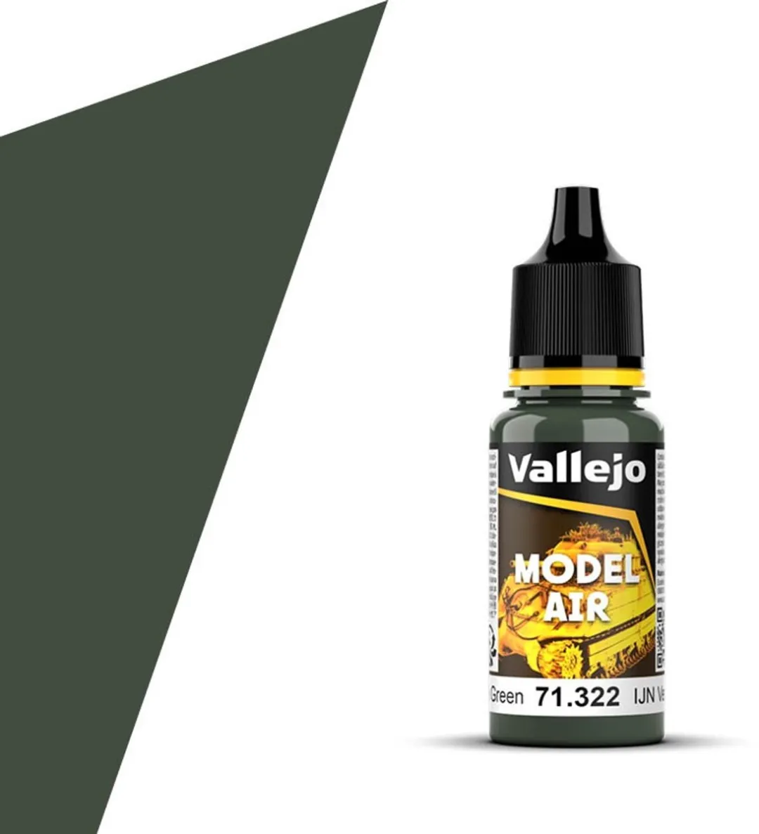 Vallejo Model Air IJN Black Green Acrylverf 17ml