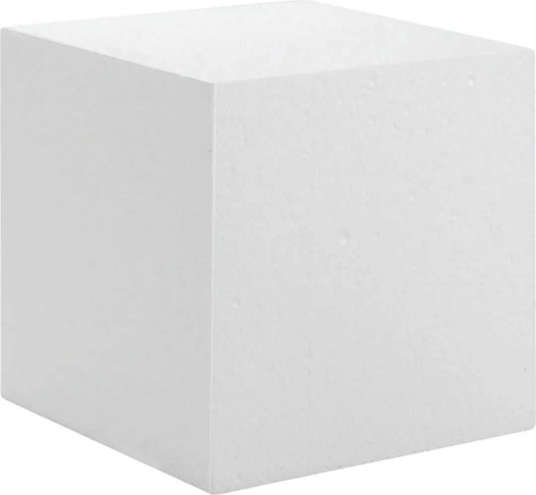 Glorex Hobby Piepschuim Kubussen 20x20cm - 5 Stuks Wit