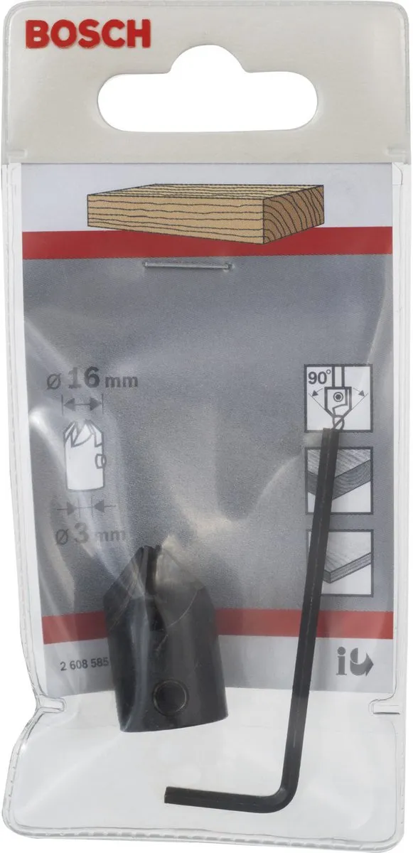 Bosch Opsteekverzinkboren 3mm Hout - 16 Stuks