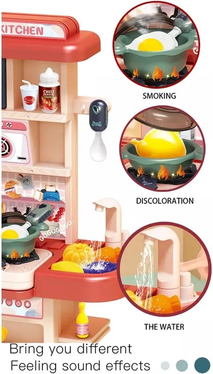 Sako Toys Groene Speelgoedkeuken - 43-delig - 3x AA