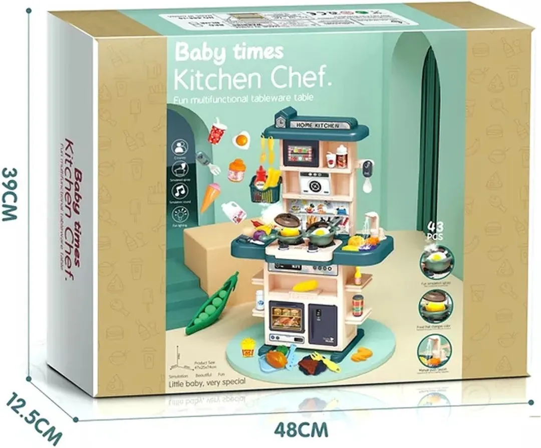 Sako Toys Groene Speelgoedkeuken - 43-delig - 3x AA