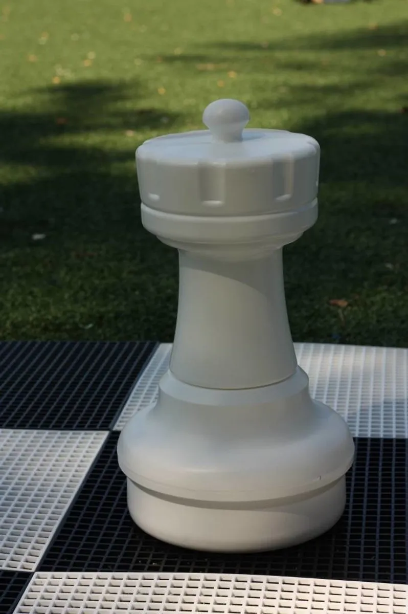 Ubergames Schaakstuk Toren Wit 45cm