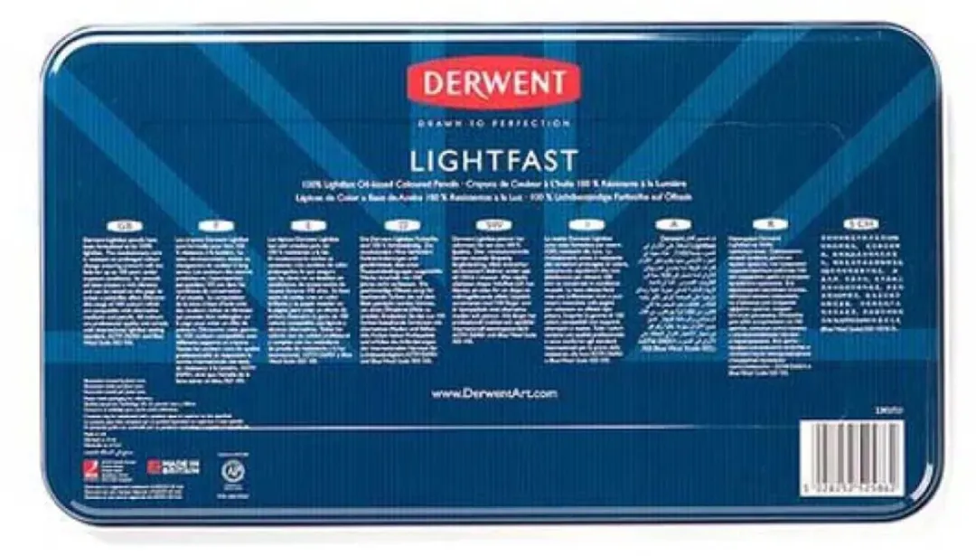 Derwent Lightfast Potloden 36 Kleuren - Ø4mm - Multi