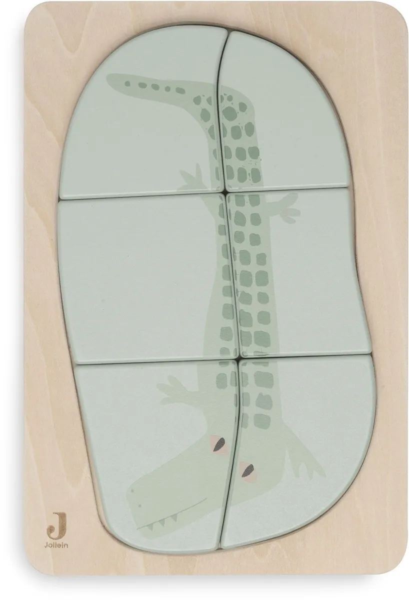 Jollein Houten Puzzel Jungle Jambo Croco