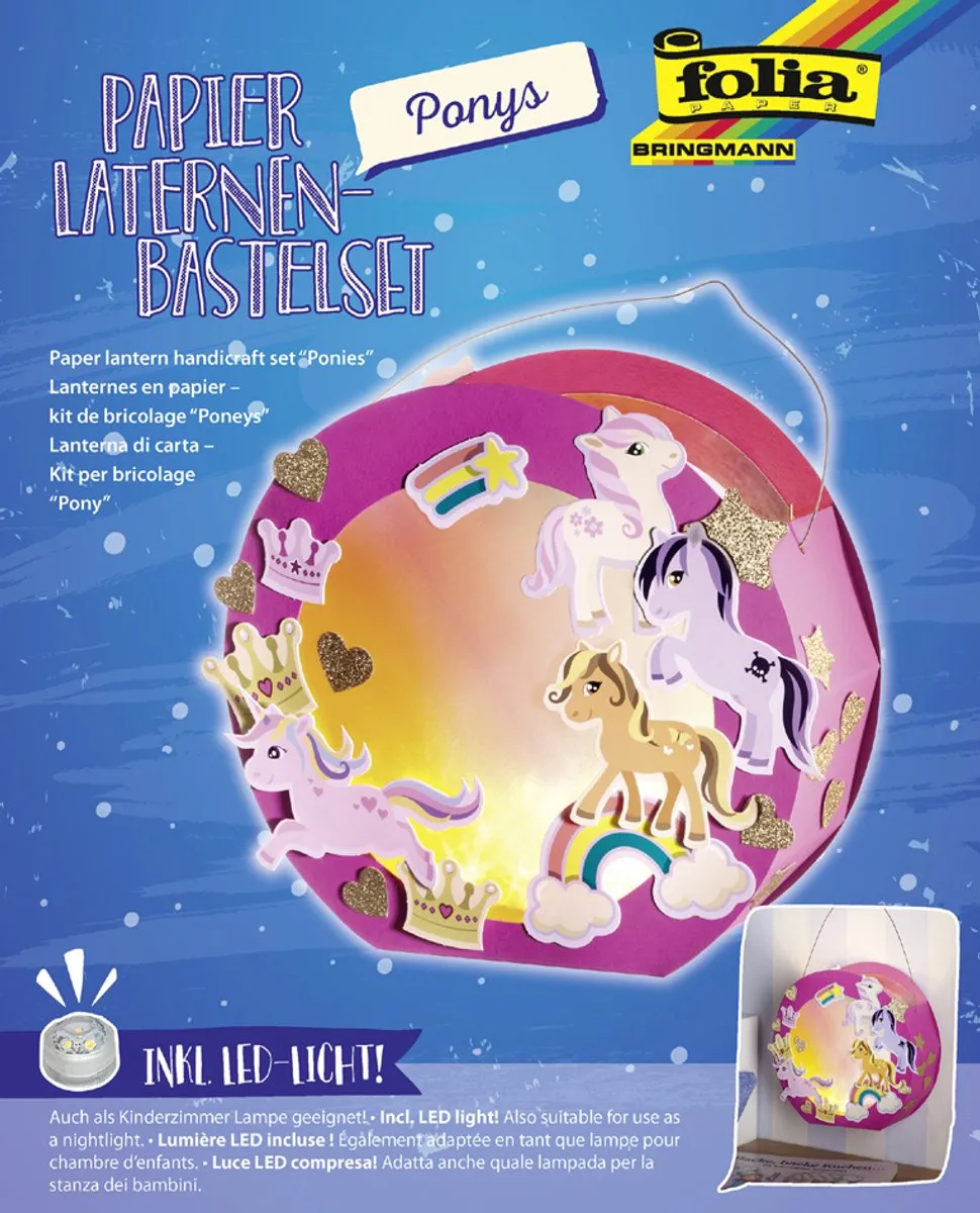 Folia Roze Paardje Lamp Maakpakket