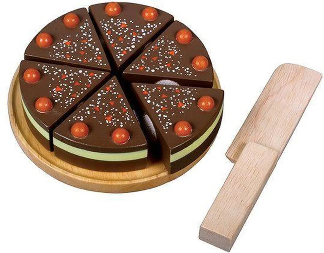 Speelgoedeten - Chocoladetaartje - Snijset