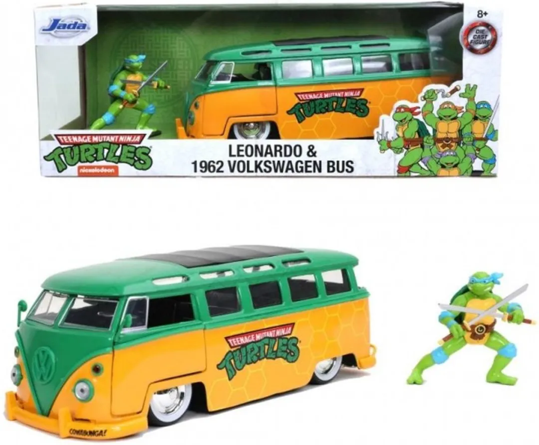 Jada Toys Turtles Leonardo 1962 VW Bus Ninja